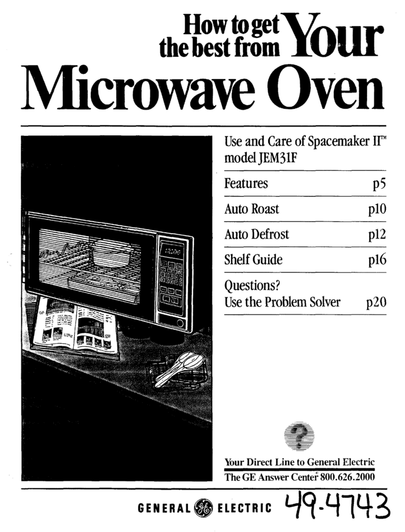 GE Spacemaker II JEM31F Installation instructions