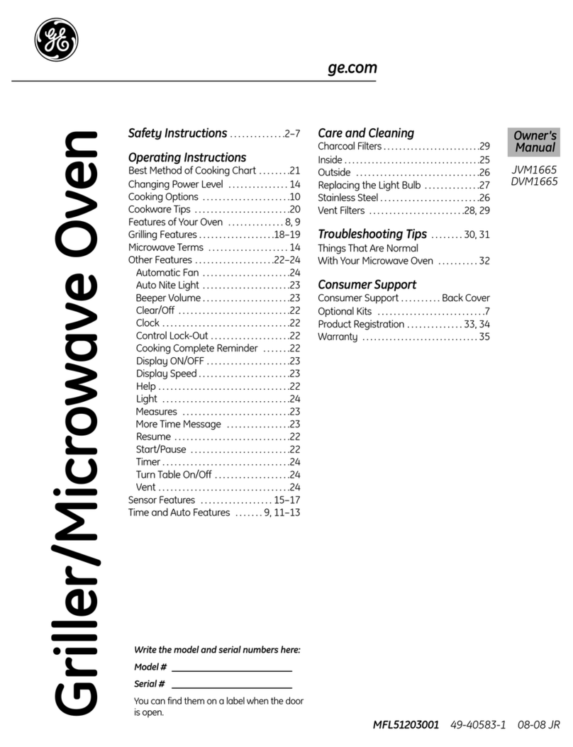 GE DVM1665 User manual