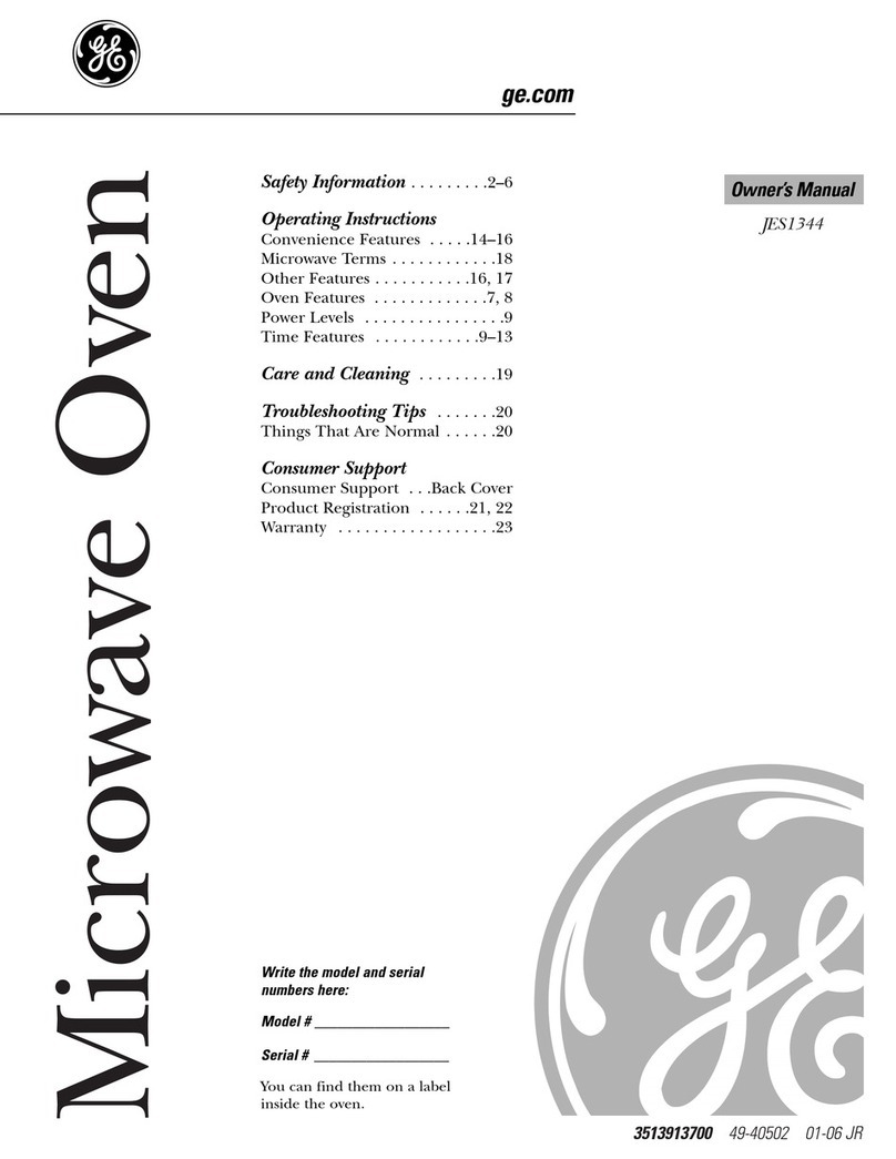 GE JES1344 User manual