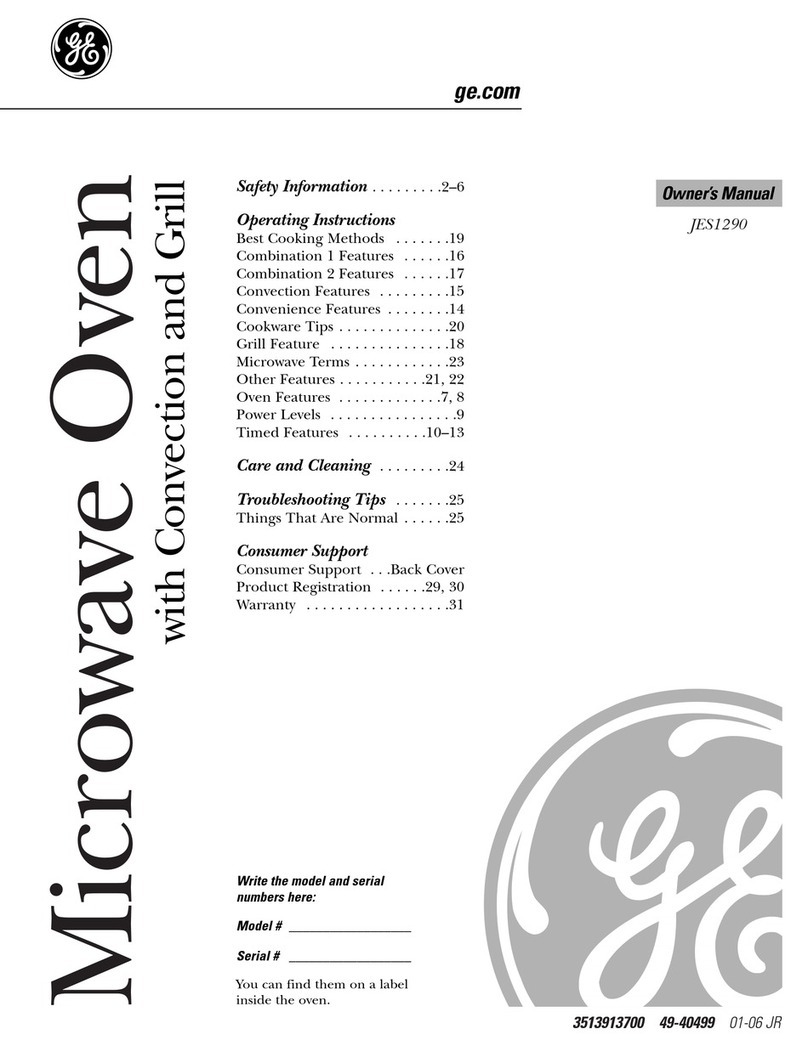 GE jes1290 User manual GE jes1290 User manual