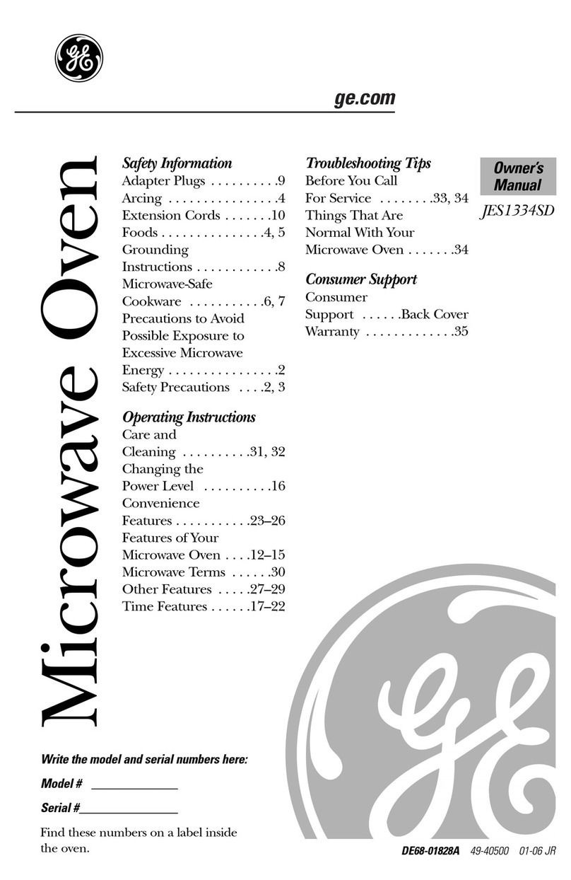 GE JES1334SD User manual