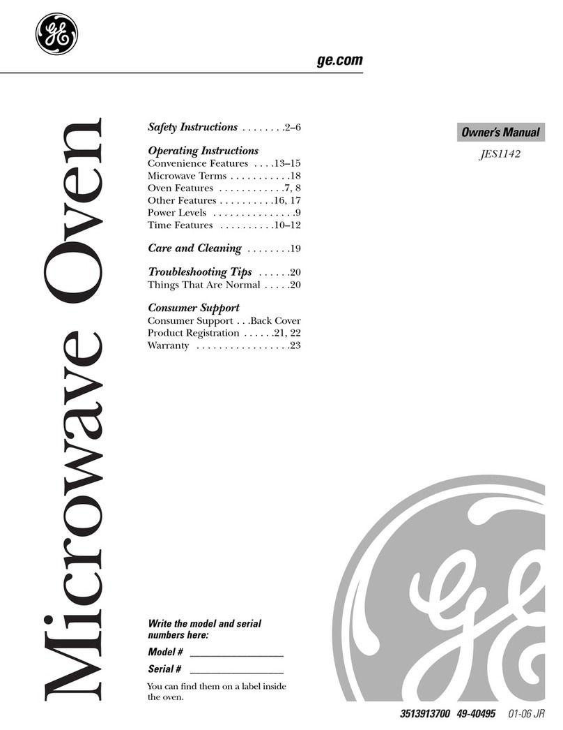 GE JES1142 User manual