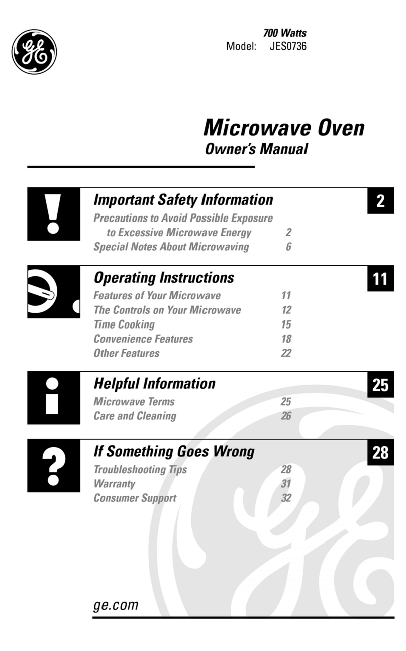 GE JES0736 User manual