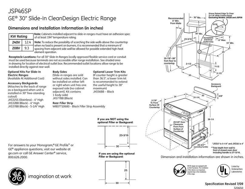 GE JSP46SPSS Manual