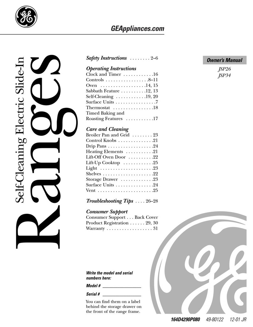 GE JSP26 User manual