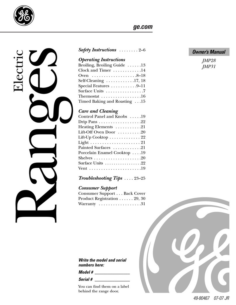 GE Profile JMP31CLCC User manual