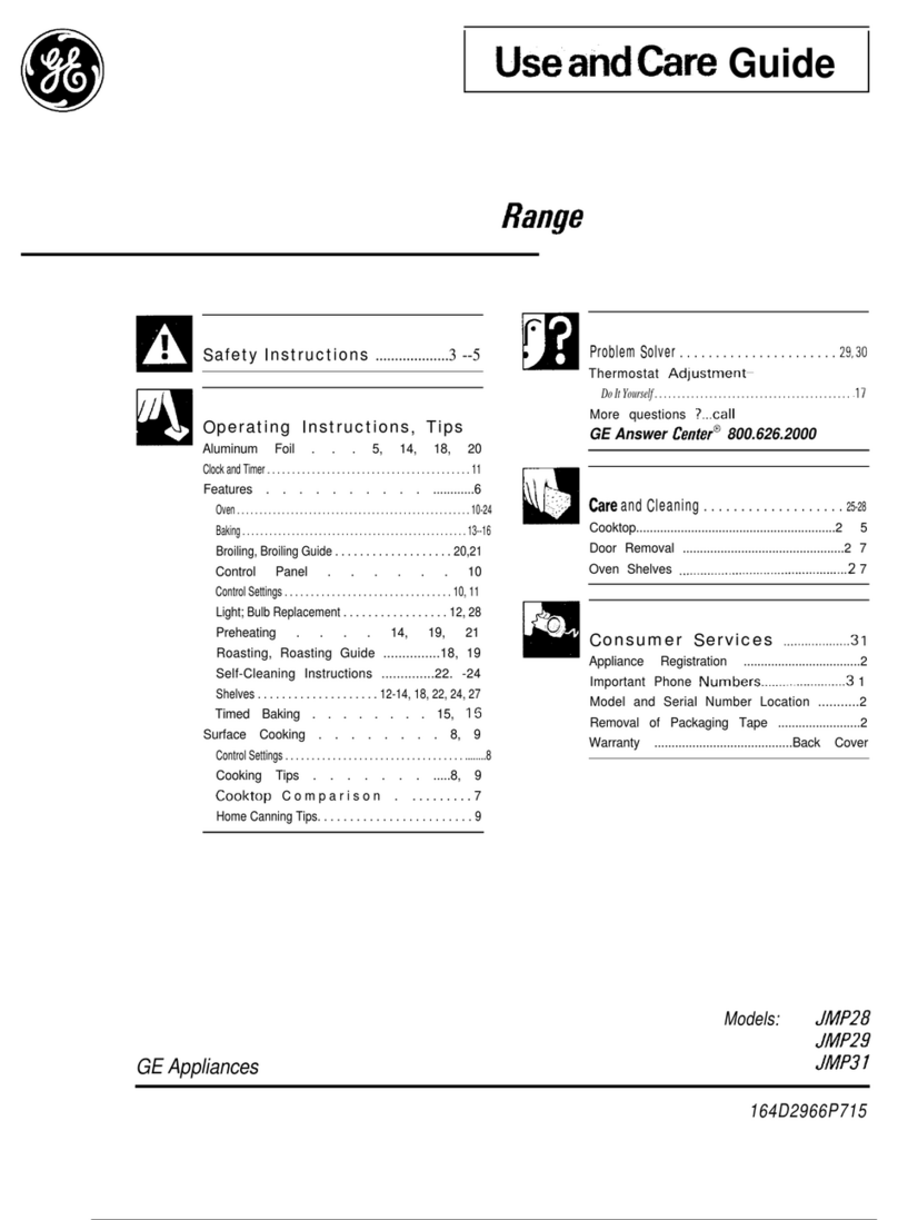 GE JMP28 User manual