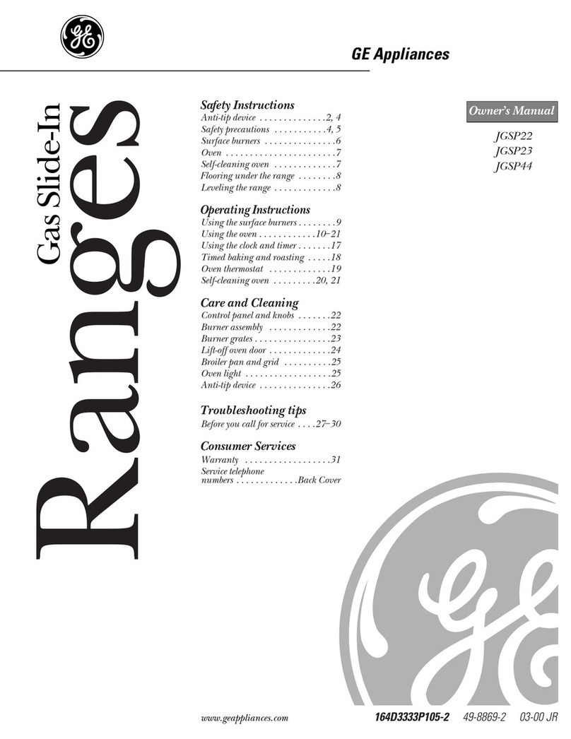 GE JGSP22 User manual