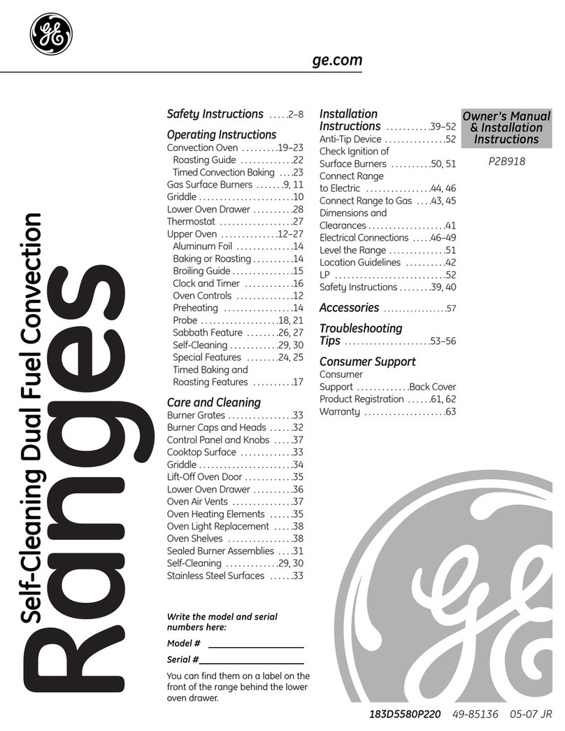 GE P2B918 Owner's Manual & Installation Instructions