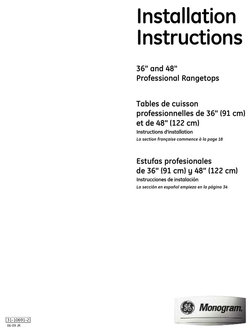 GE Monogram ZGU364LD User manual