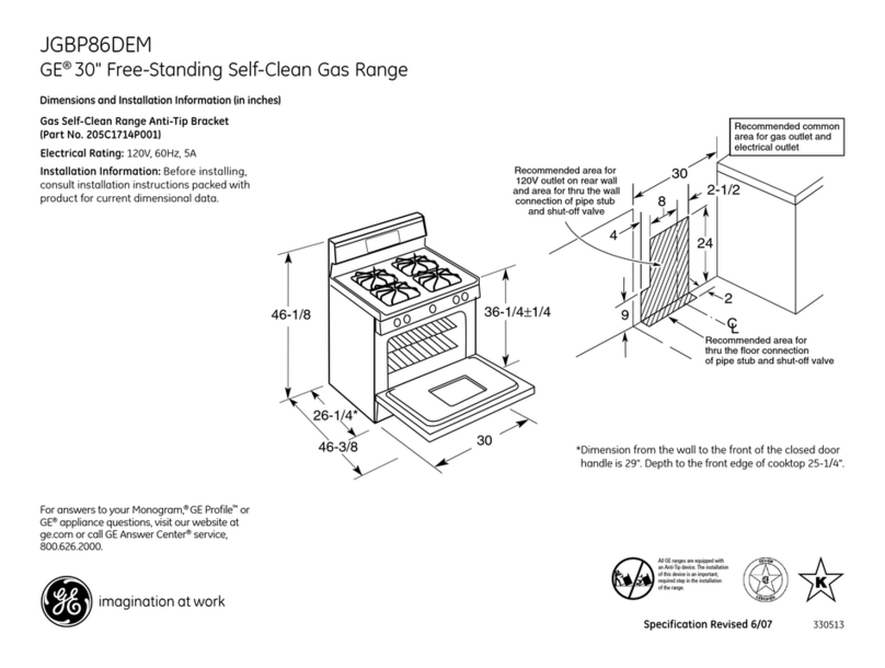 GE JGBP86DEM User manual
