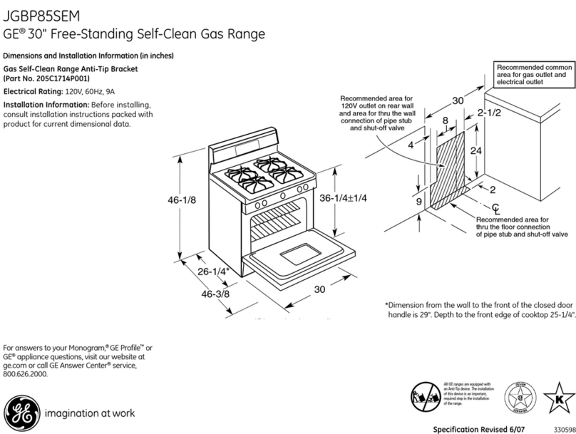 GE JGBP85SEMSS User manual