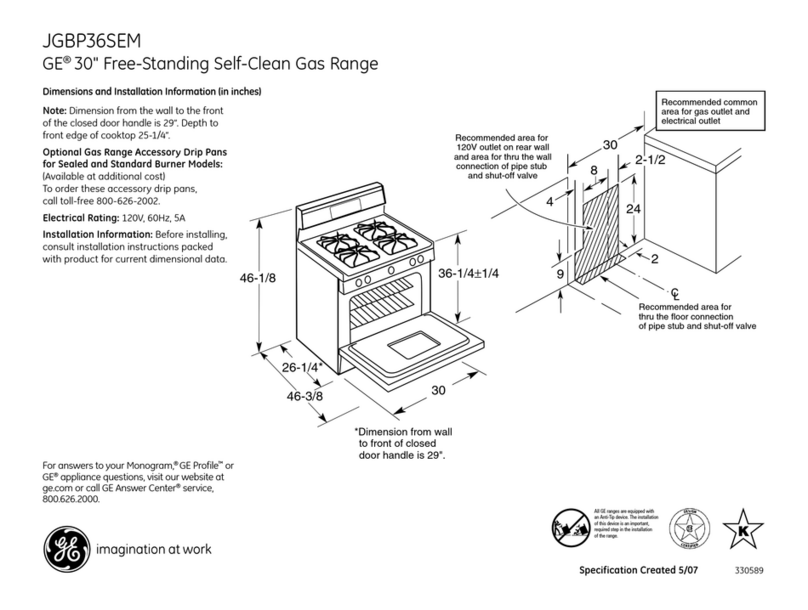 GE JGBP36SEMSS User manual