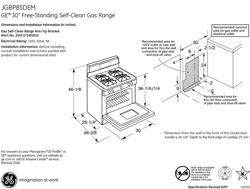 GE JGBP85DEM User manual