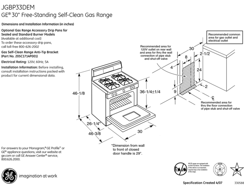 GE JGBP33DEMWW User manual GE JGBP33DEMWW User manual