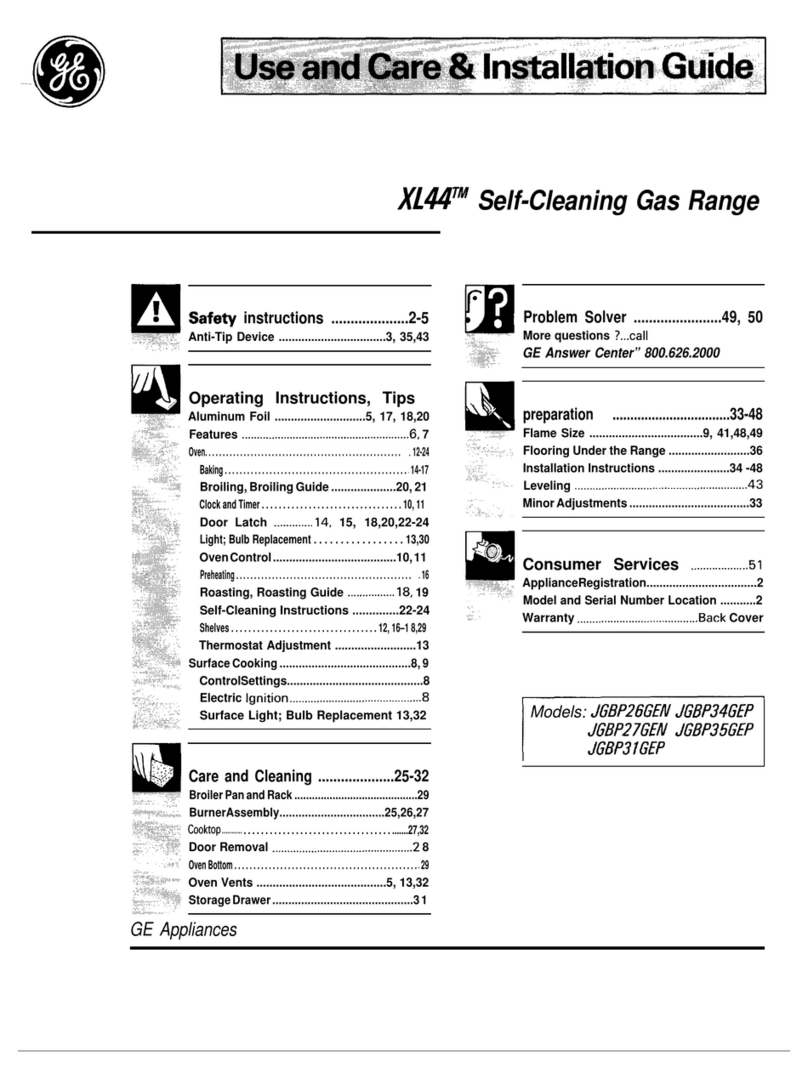 GE JGBP26GEN Training manual