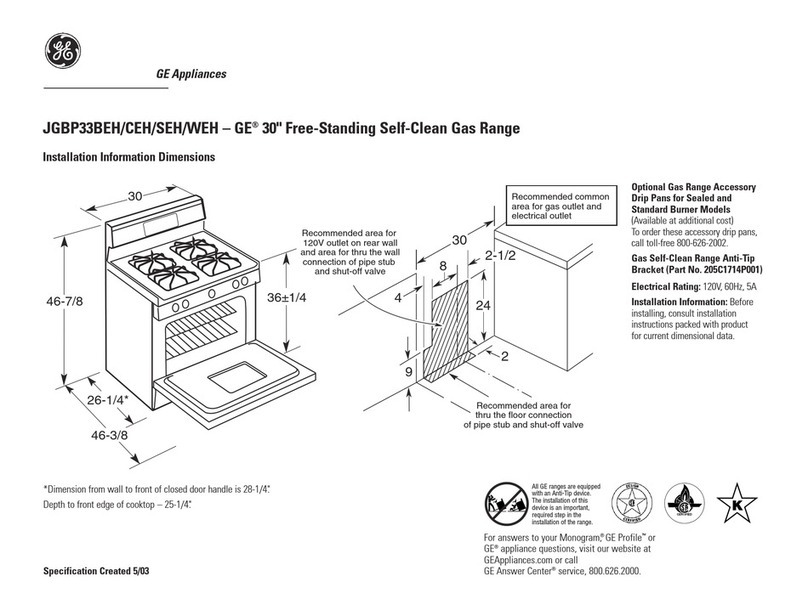 GE JGBP33BEH User manual