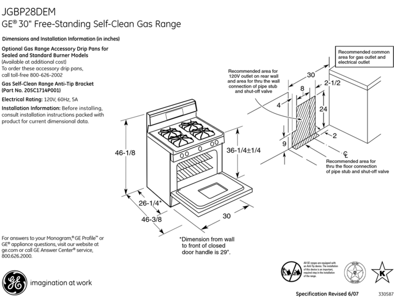 GE JGBP28DEM User manual