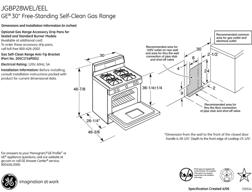 GE JGBP28EELBB User manual