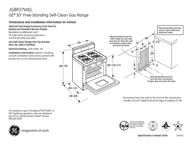 GE JGBP27WELWW User manual