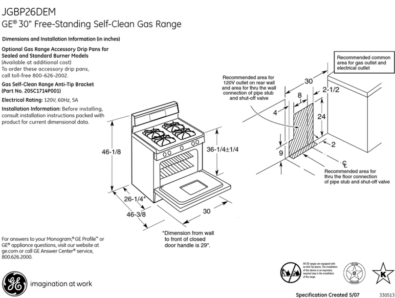 GE JGBP26DEMCC User manual