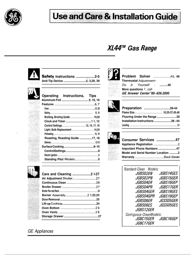 GE JGBS02EM Training manual
