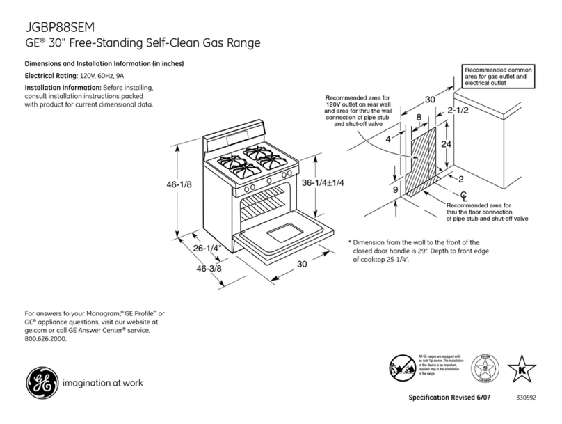 GE JGBP88SEM User manual