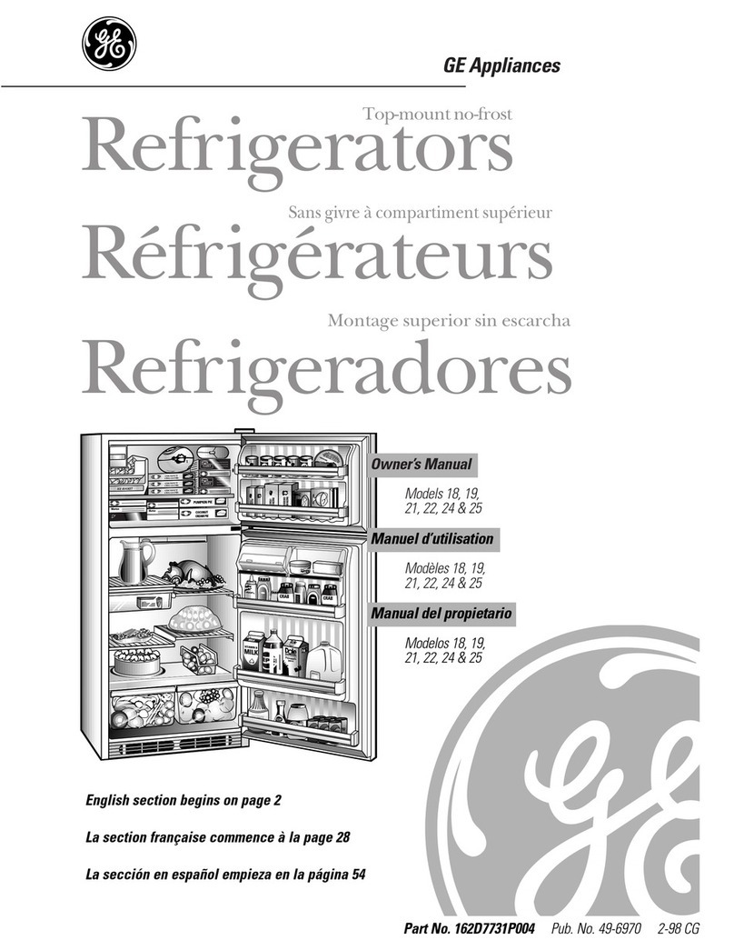 GE Profile 24 CustomStyle User manual
