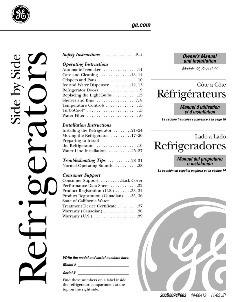 GE 25 and 27 User manual