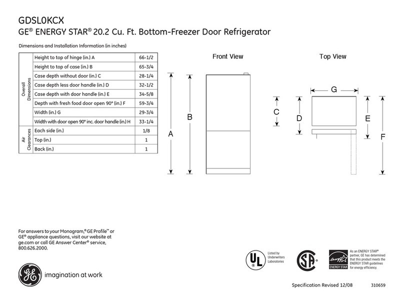 GE GDSL0KCXLS Manual