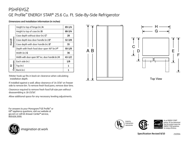 GE Profile PSHF6YGZ Manual