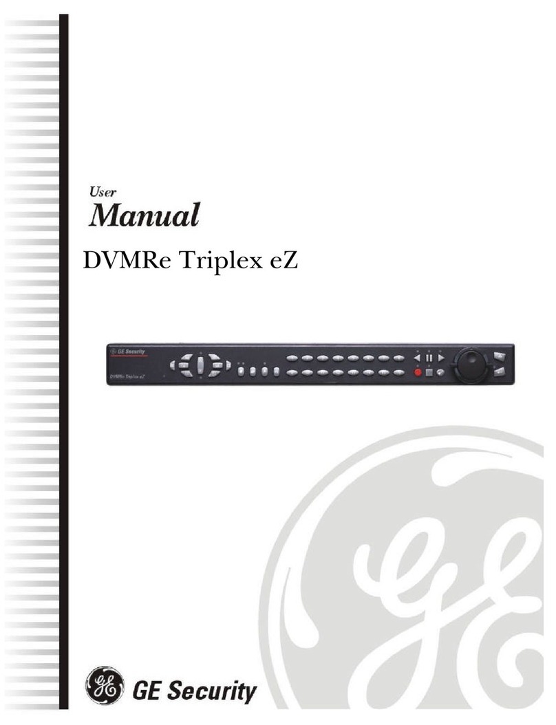 GE Security Triplex DVMRe 16eZT User manual