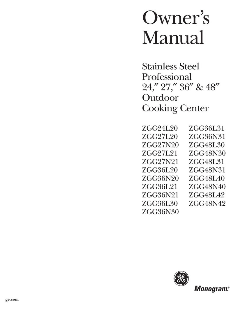 GE Monogram ZGG24L20 User manual