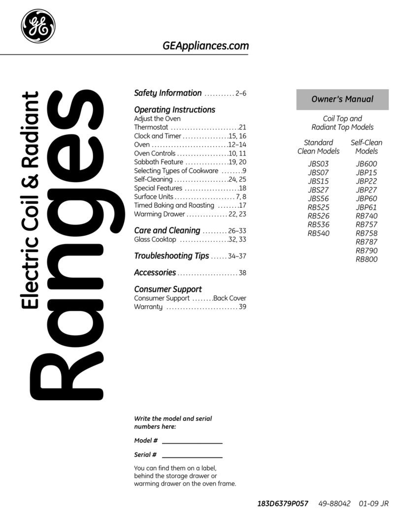GE RB758 User manual
