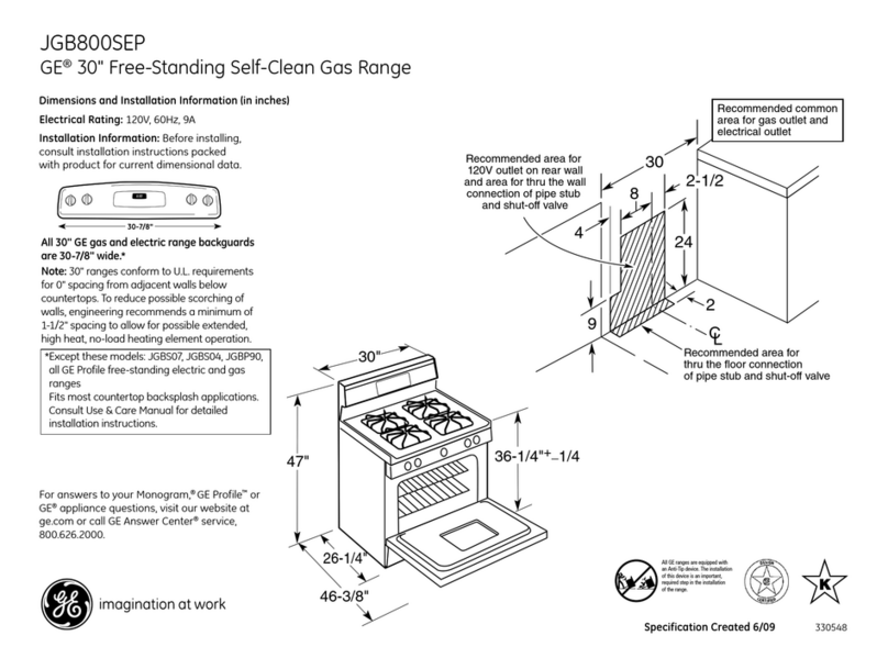 GE JGB800SEPSS Manual