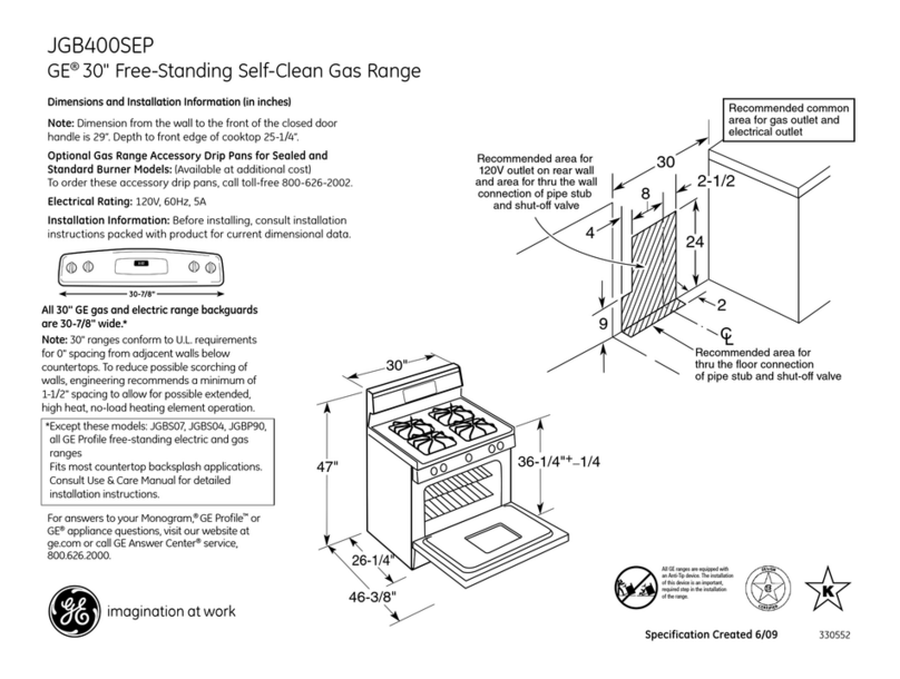 GE Profile JGB400SEP Manual