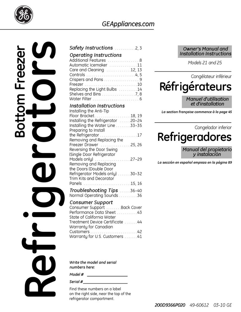 GE 200D9366P020 Operating instructions