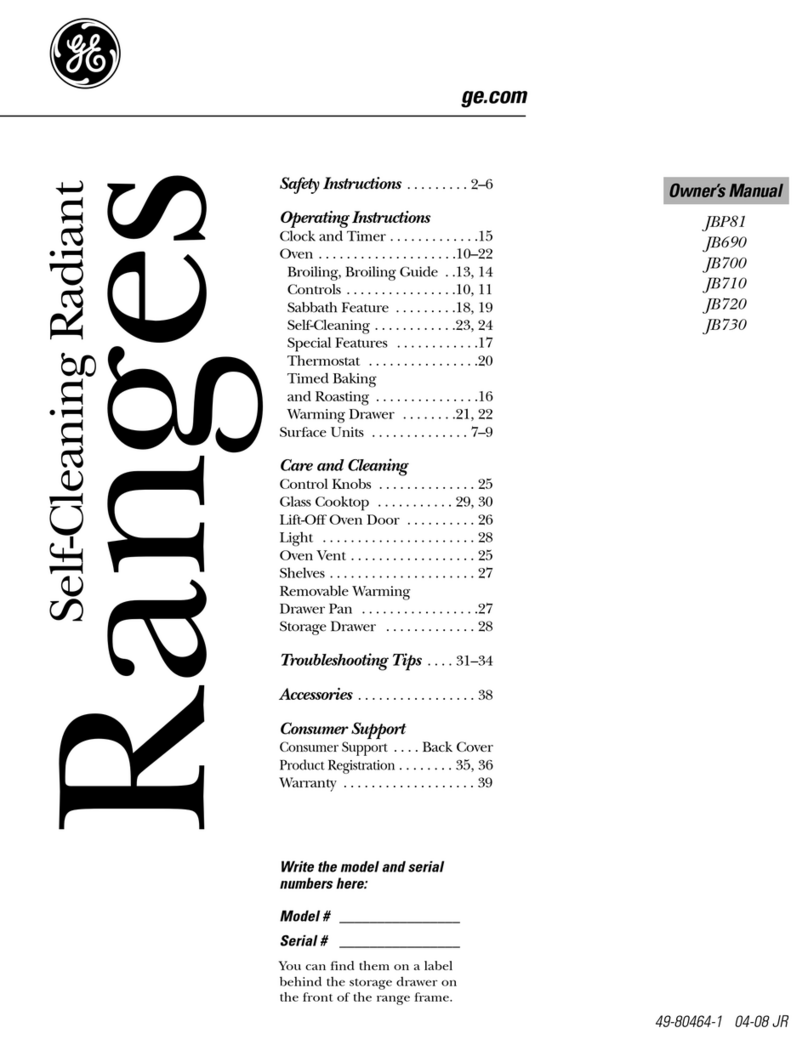 GE JB690 User manual