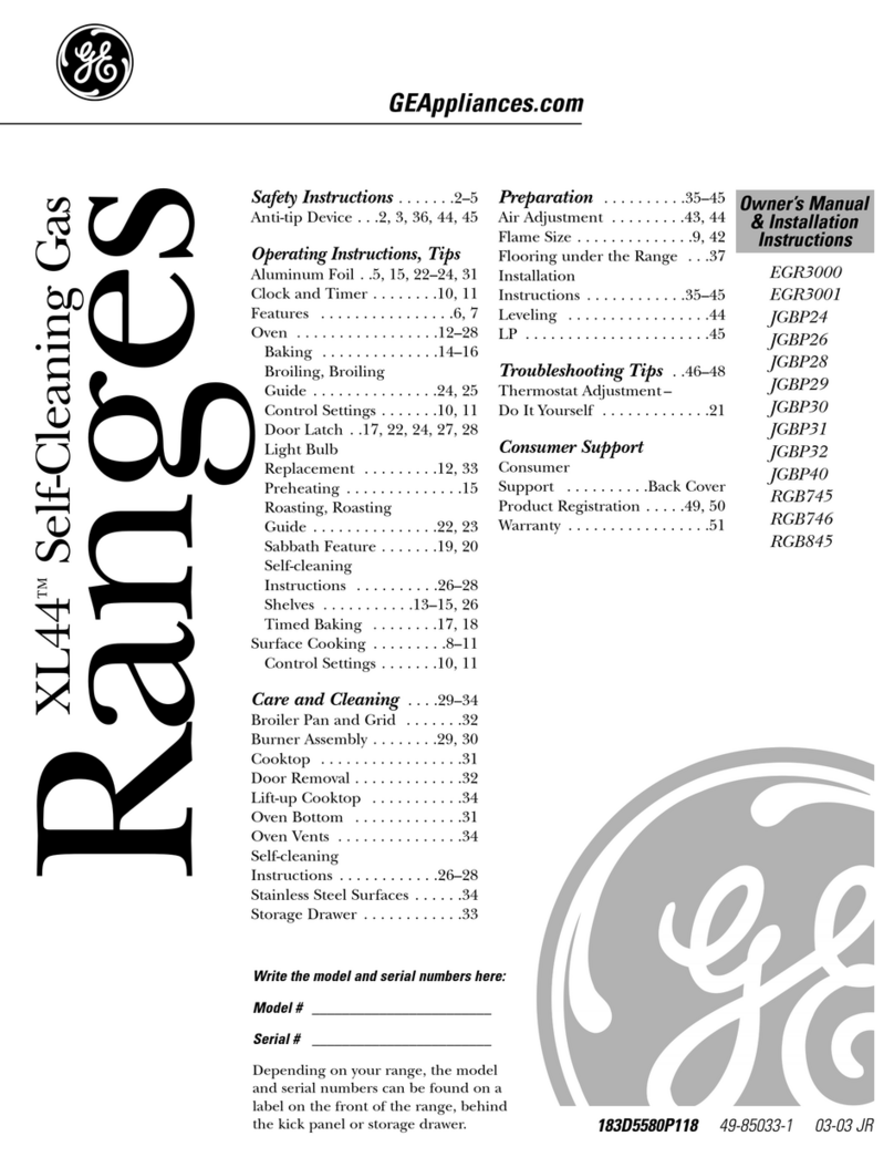 GE EGR3000 Original instructions