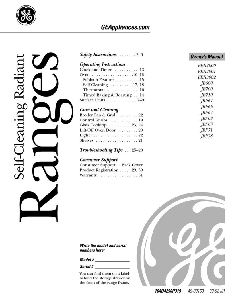 GE EER3002 User manual
