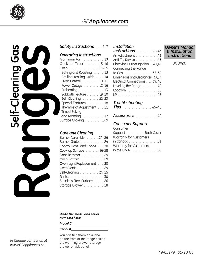 GE 49-85179 Operating instructions