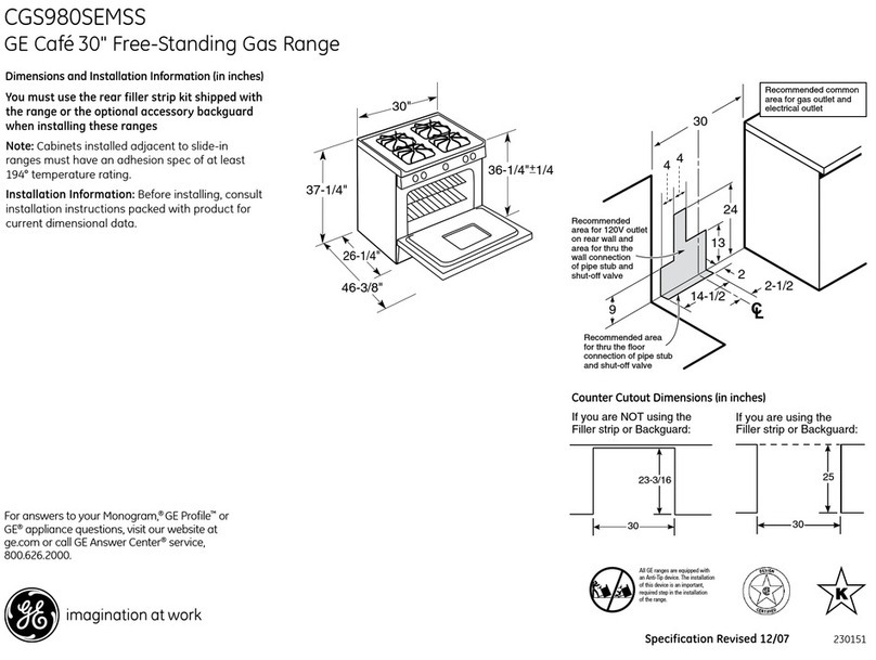GE Cafe CGS980SEMSS Manual