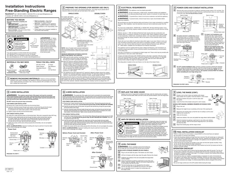 GE Profile PB975BMBB User manual