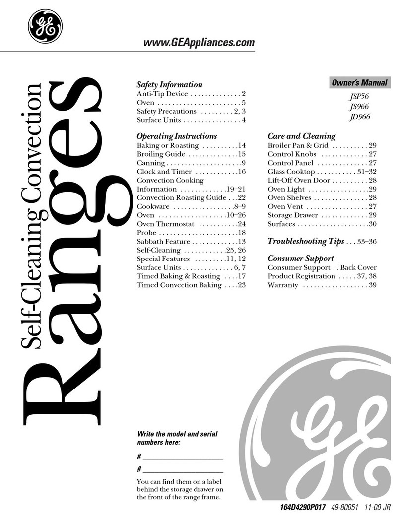 GE JD966 User manual