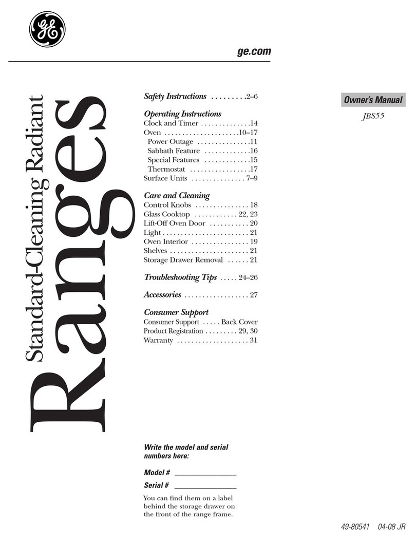 GE JBS55S owner's manual