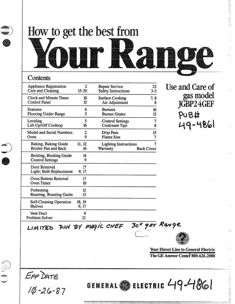 GE JGBP24GEF Installation instructions
