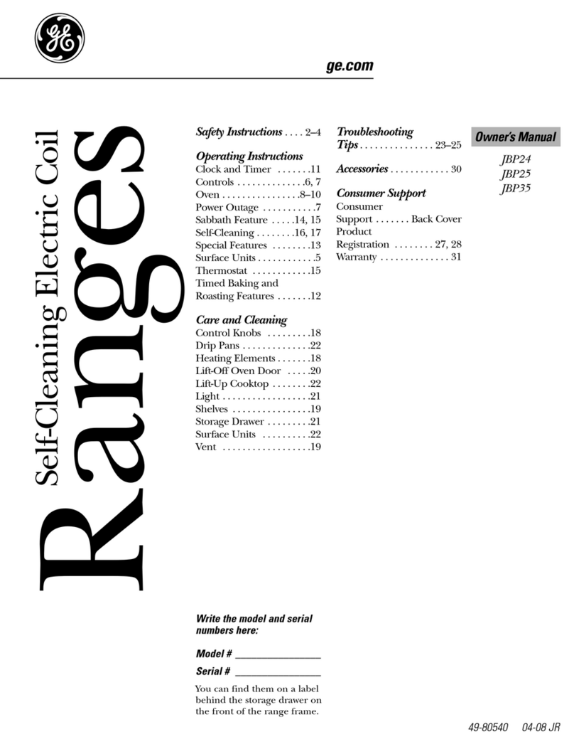 GE JBP35SMSS User manual