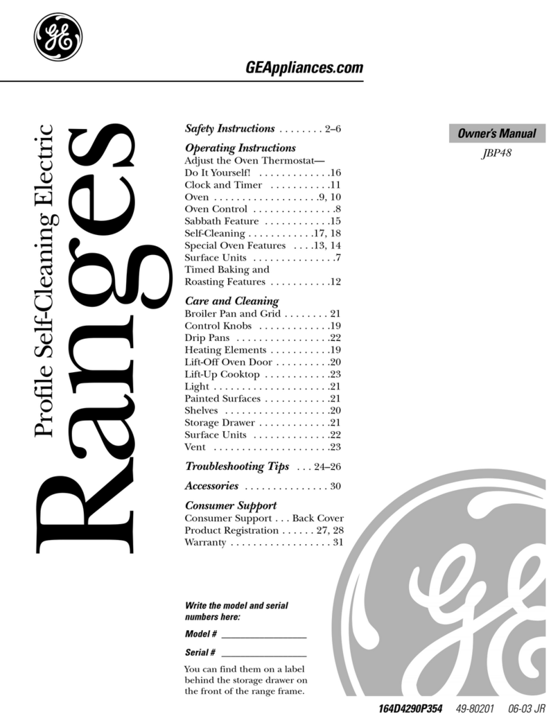 GE JBP48 owner's manual