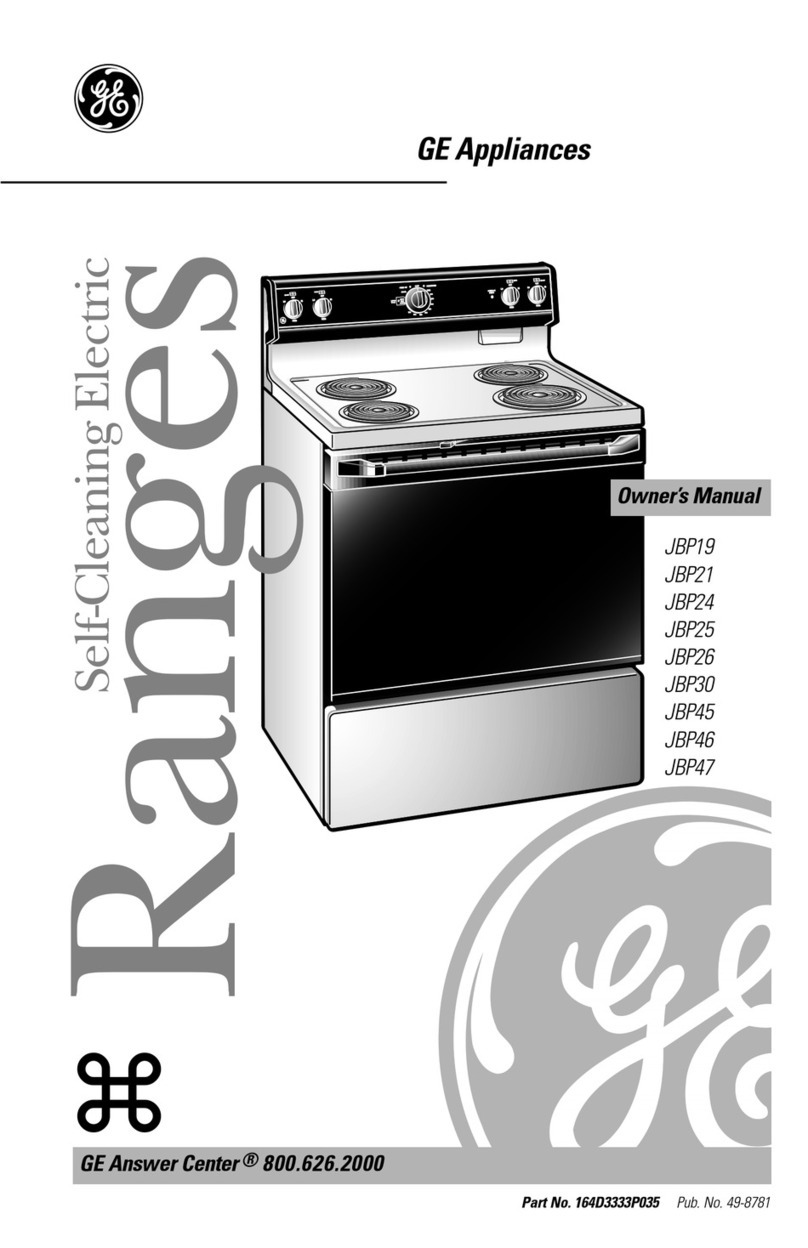 GE JBP45 owner's manual