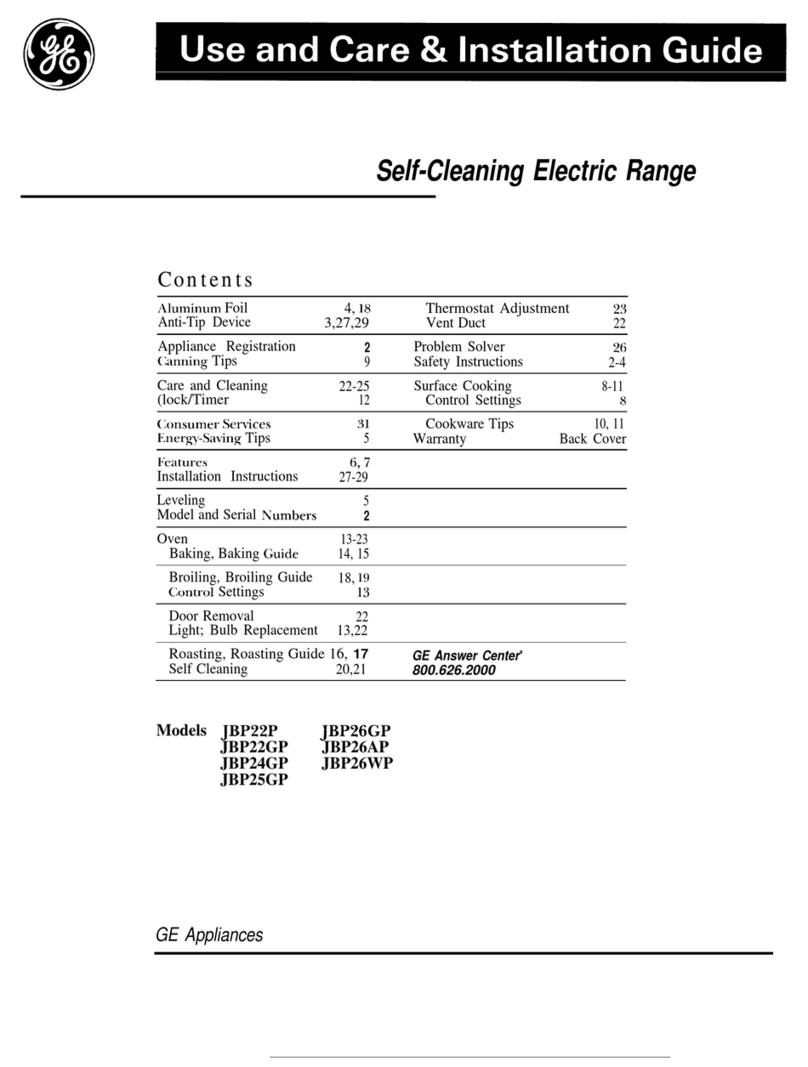 GE JBP22GP Training manual